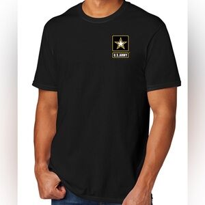 US Army Military Men's TriBlend Tee Shirt, Small Black